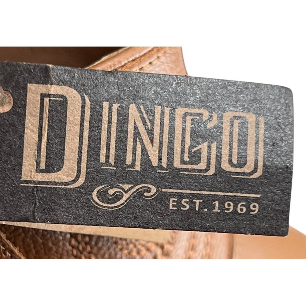 Dingo Pretty N Prissy Camel leather‎ Women's Western Cowboy Boots Size 6.5 NEW - Picture 15 of 16